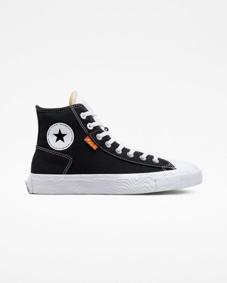 Zapatillas Altas Converse Chuck Taylor Alt Star Canvas Mujer Negras Blancas | PE 70E582